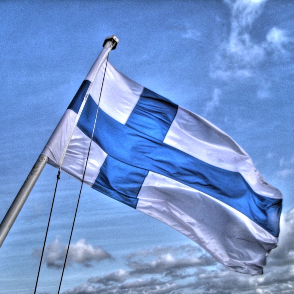 Photo of the Finnish flag