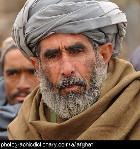 Photo of an Afghan man