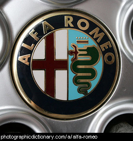 Photo of an Alfa Romeo badge