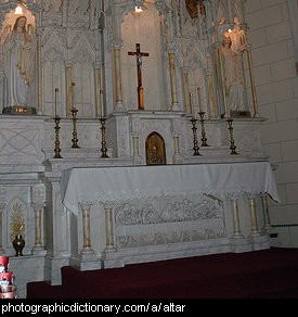 Photo of an altar