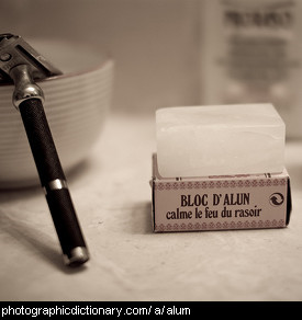 Photo of an alum block