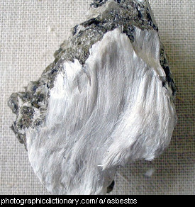 Photo of asbestos