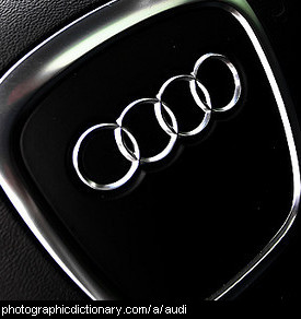 Photo of an Audi badge