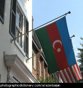Photo of the Azerbaijan flag
