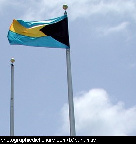 Photo of the Bahamas flag