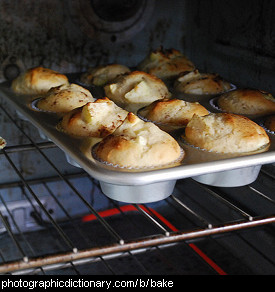 Photo of muffins baking