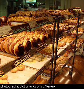 Photo of the inside of a bakery