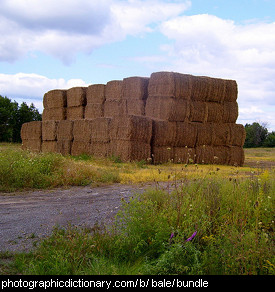 Photo of hay bales