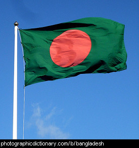 Photo of the Bangladeshi flag
