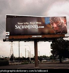 Photo of a billboard