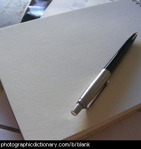 Photo of a blank piece of paper