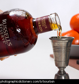 Photo of bourbon being poured