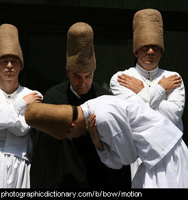 Photo of a man bowing