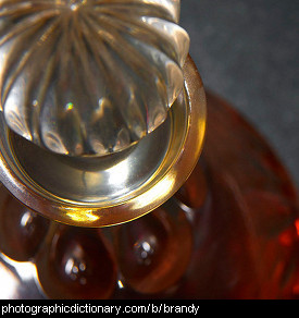 Photo of a decanter of brandy