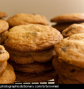 Photo of browned cookies