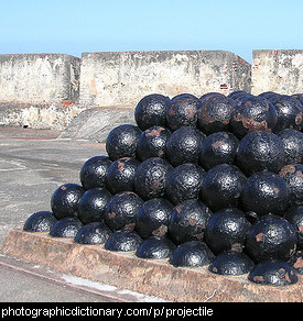 Photo of cannon balls