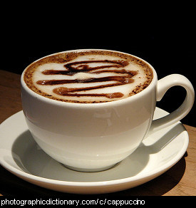 Photo of a cappuccino