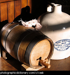 Photo of a cask