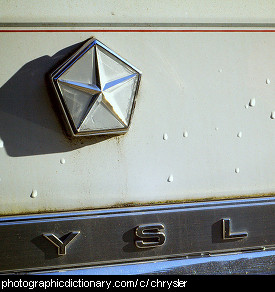 Photo of a Chrysler badge