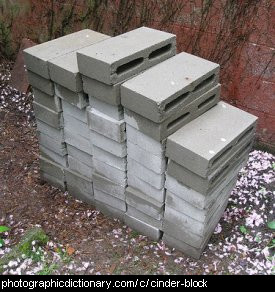 Photo of some cinder blocks