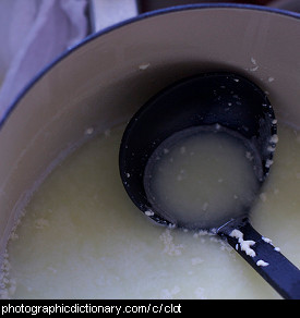 Photo of curdled milk