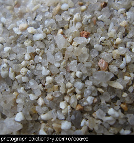 Photo of coarse sand