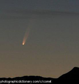 Photo of a comet