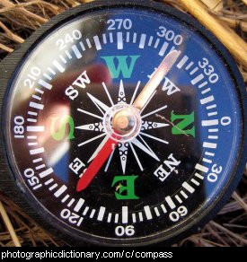 Photo of a compass