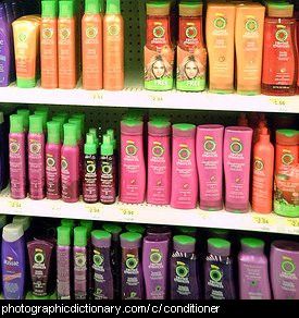 Photo of bottles of conditioner