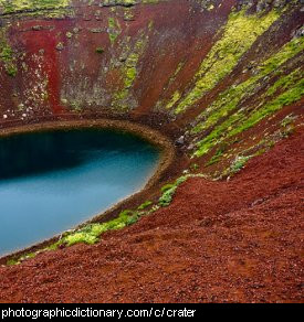 Photo of a crater