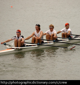 A rowing crew.