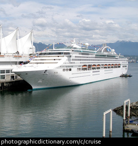 Photo of a cruise ship
