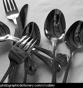 Photo of silver cutlery