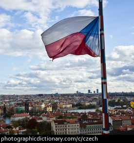Photo of the Czech flag