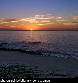 Photo of a sunrise