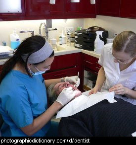 Photo of a dentist