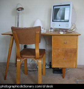 Photo of a desk