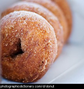 Photo of cinnamon donuts