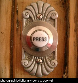 Photo of a doorbell