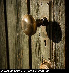 Photo of a doorknob