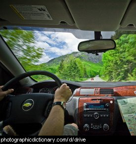 Photo of a car being driven