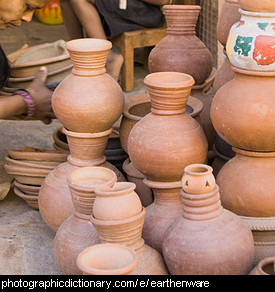 Photo of earthenware pots