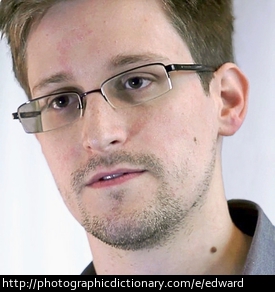 Activist Edward Snowden.