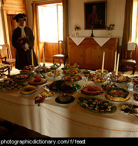 Photo of a feast