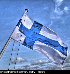 Photo of the Finnish flag