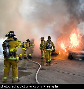 Photo of firefighters