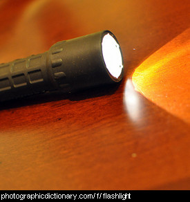Photo of a flashlight
