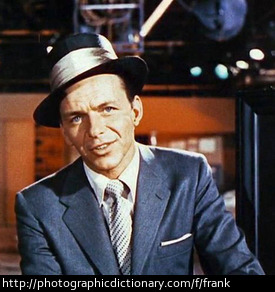 Singer Frank Sinatra.