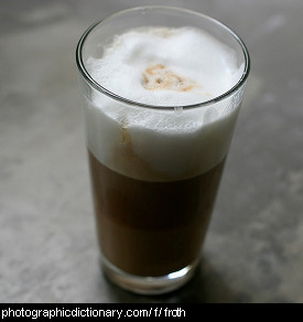 Photo of a frothy drink