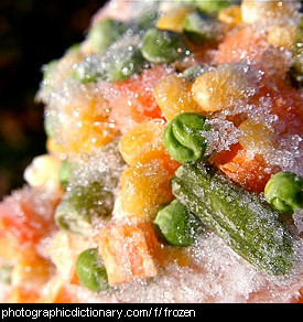 Photo of frozen vegetables